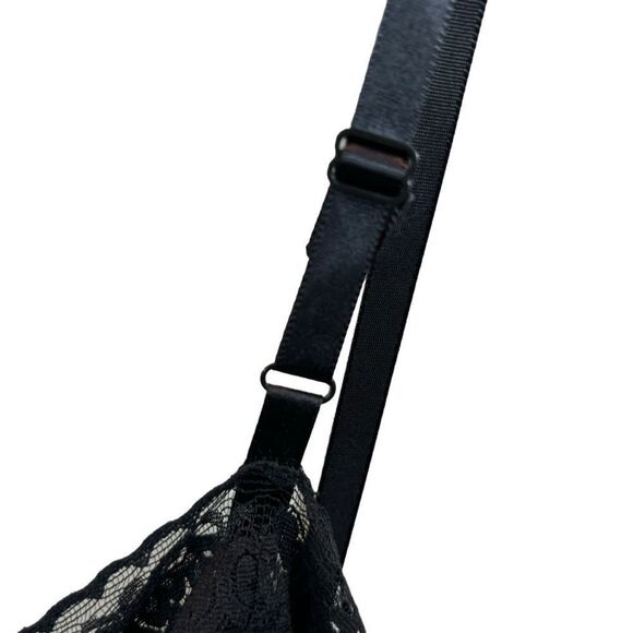 Ladies Vanity Fair Black satin Midi Length Slip Size 38 - Picture 2 of 11